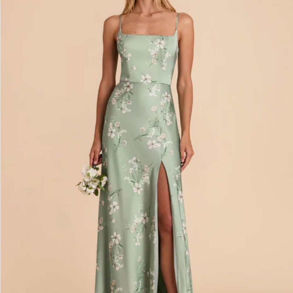 Sage Le Fleur Matte Satin - Mai Dress